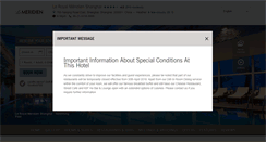 Desktop Screenshot of leroyalmeridienshanghai.com