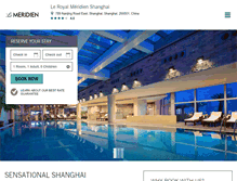 Tablet Screenshot of leroyalmeridienshanghai.com